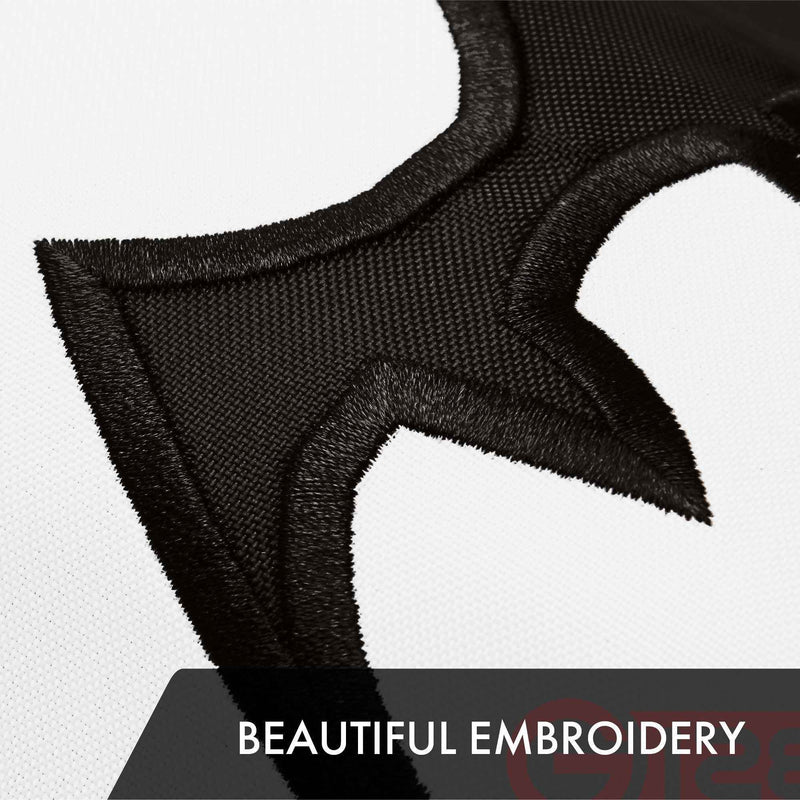 G128 Pirate Jolly Roger Swords Flag | 2x3 Ft | ToughWeave Series Embroidered 300D Polyester | Novelty Flag, Embroidered Design, Indoor/Outdoor, Brass Grommets