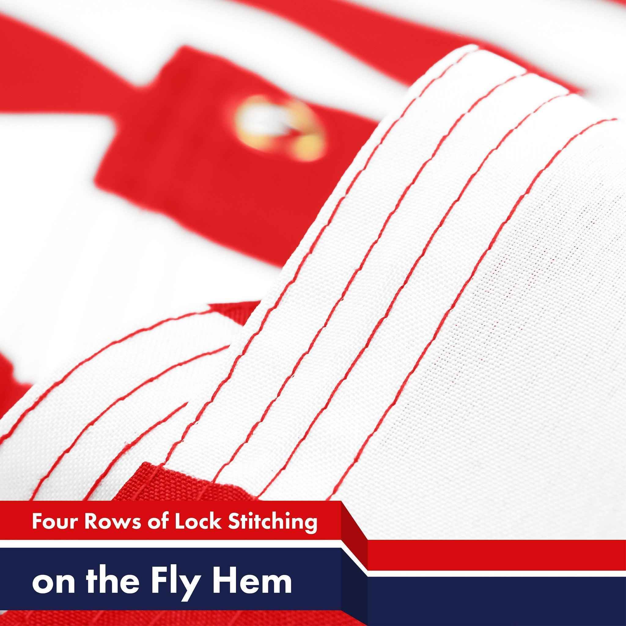 G128 Combo Pack: American USA Flag 3x5 Ft & Italy Italian Flag 3x5 Ft | Both LiteWeave Pro Series Printed 150D Polyester, 4 Corner Brass Grommets, Perfect For Balcony/Wall