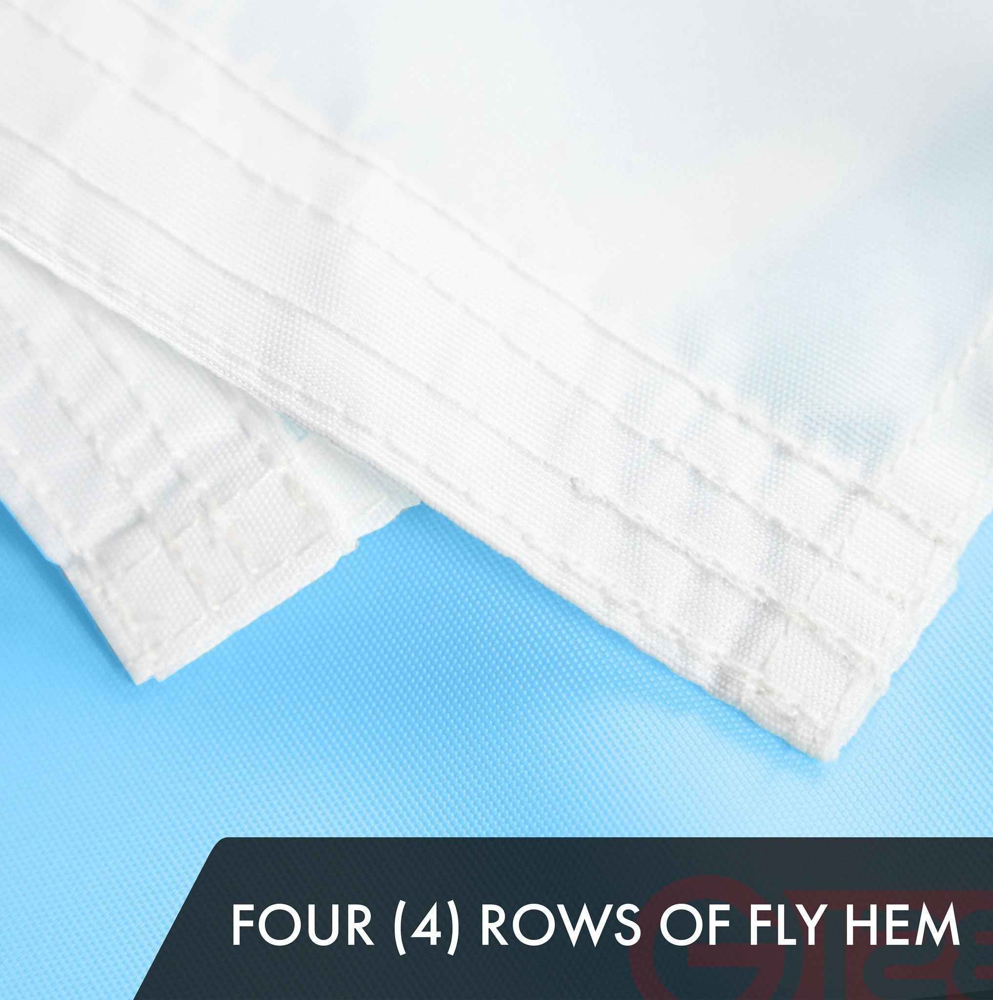 G128 Combo Pack: USA American Flag & Chicago Flag 3x5 Ft Embroidered 300D Polyester, Indoor/Outdoor, Brass Grommets