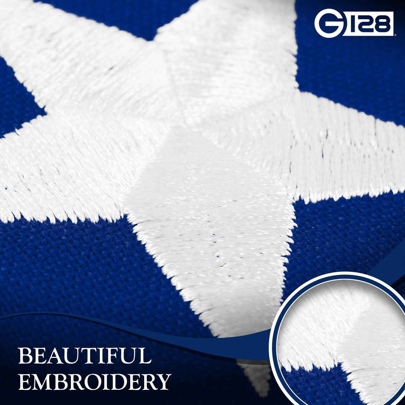 G128 2 Pack: Ohio OH State Flag | 2.5x4 Ft | StormFlyer Series Embroidered 220GSM Spun Polyester | Embroidered Design, Indoor/Outdoor, Brass Grommets, Heavy Duty, All Weather