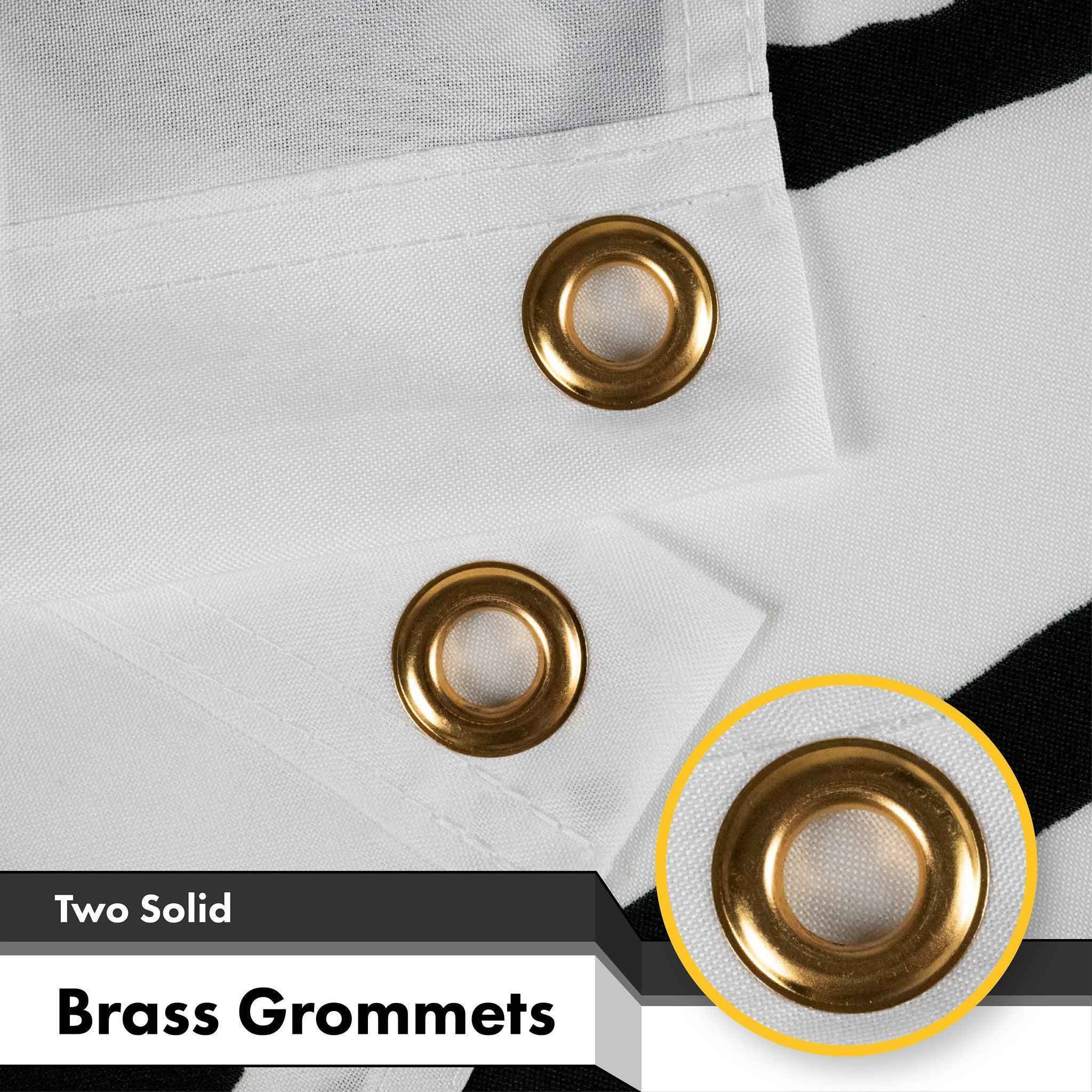 G128 Combo Pack: USA American Flag & Join or Die White Flag 3x5 FT Printed 150D Indoor/Outdoor, Vibrant Colors, Brass Grommets, Quality Polyester