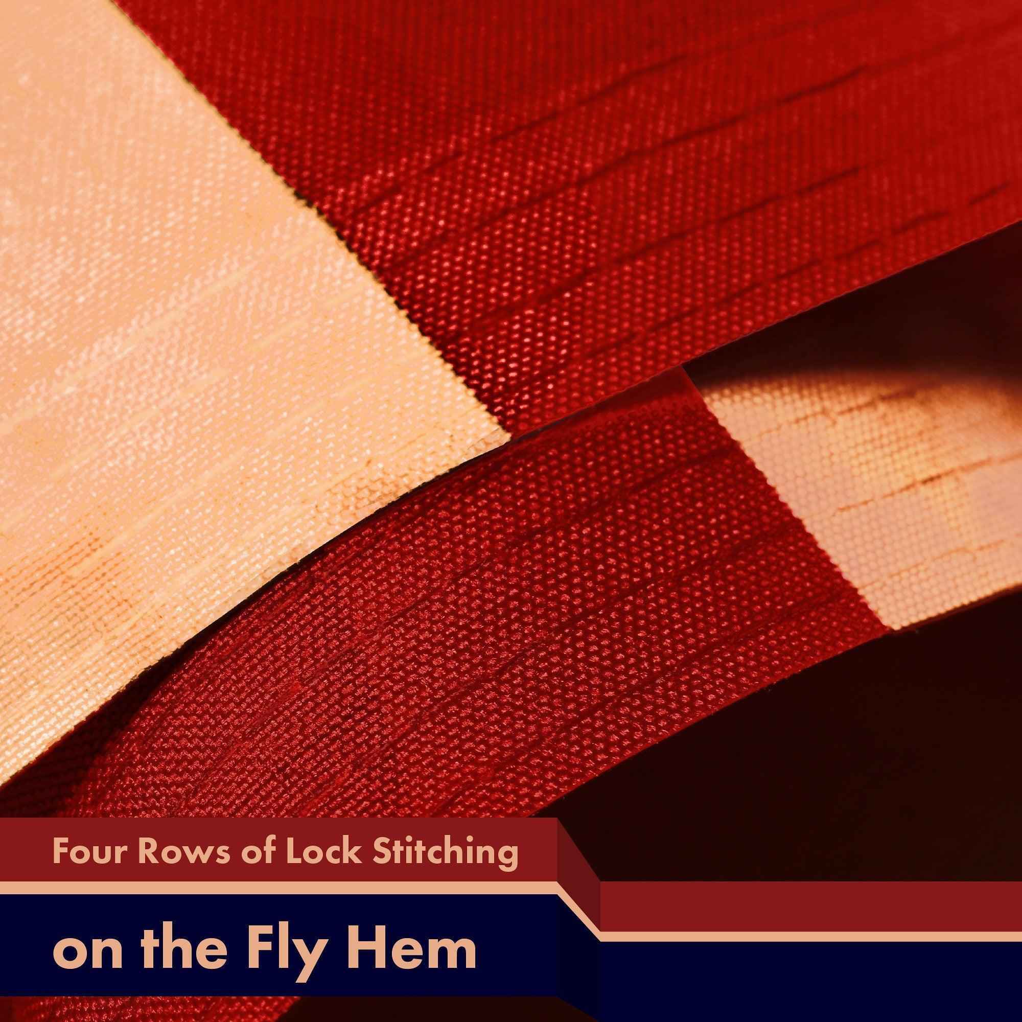 G128 Combo Pack: American USA Tea-Stained Flag 3x5 Ft & Betsy Ross Tea-Stained Flag 3x5 Ft | Both LiteWeave Pro Series Printed 300D Polyester, Brass Grommets