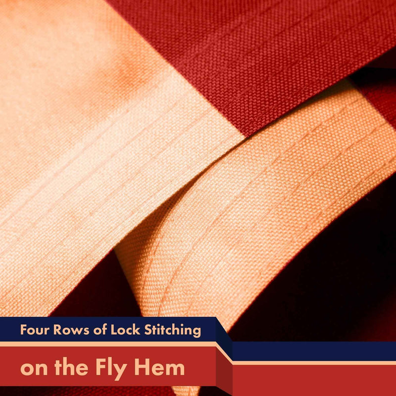 G128 Combo Pack: American USA Tea-Stained Flag 3x5 Ft & Betsy Ross Tea-Stained Flag 3x5 Ft | Both LiteWeave Pro Series Printed 300D Polyester, Brass Grommets