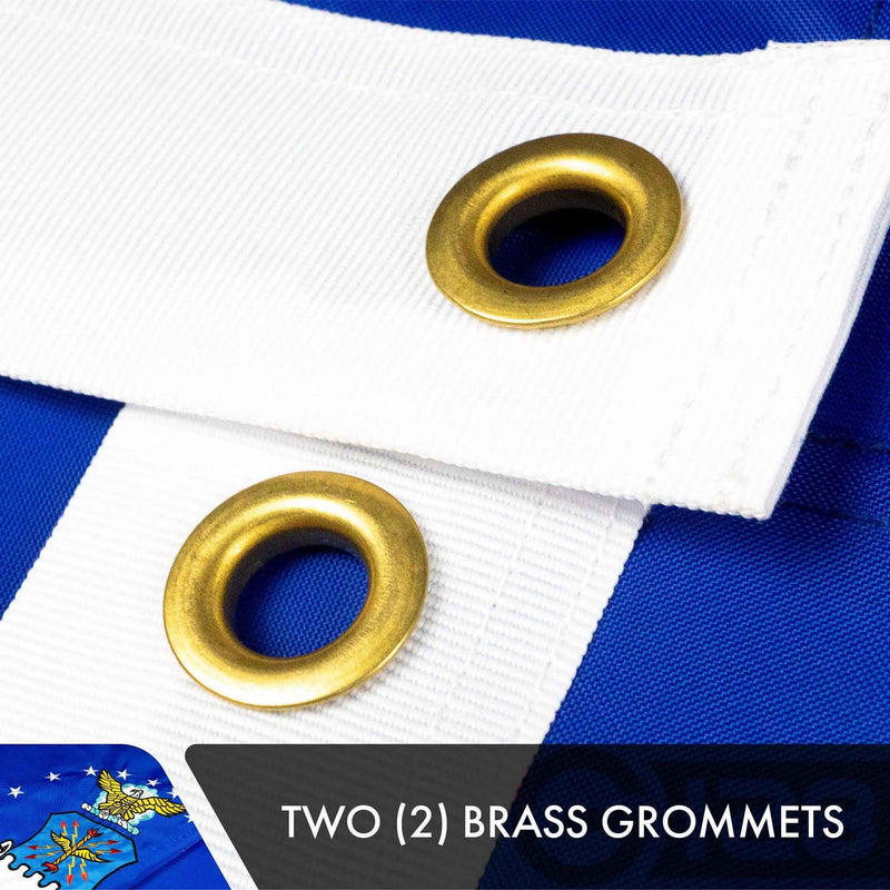 US Air Force Flag 3x5 Ft 10-Pack Double-sided Embroidered Polyester By G128