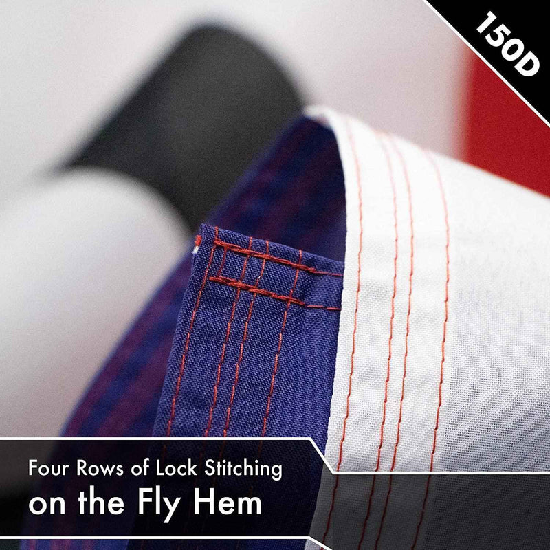 G128 Open Vertical sign Flag | 3x5 feet | Printed 150D, Indoor/Outdoor, Vibrant Colors, Brass Grommets, Quality Polyester, Much Thicker More Durable Than 100D 75D Polyester