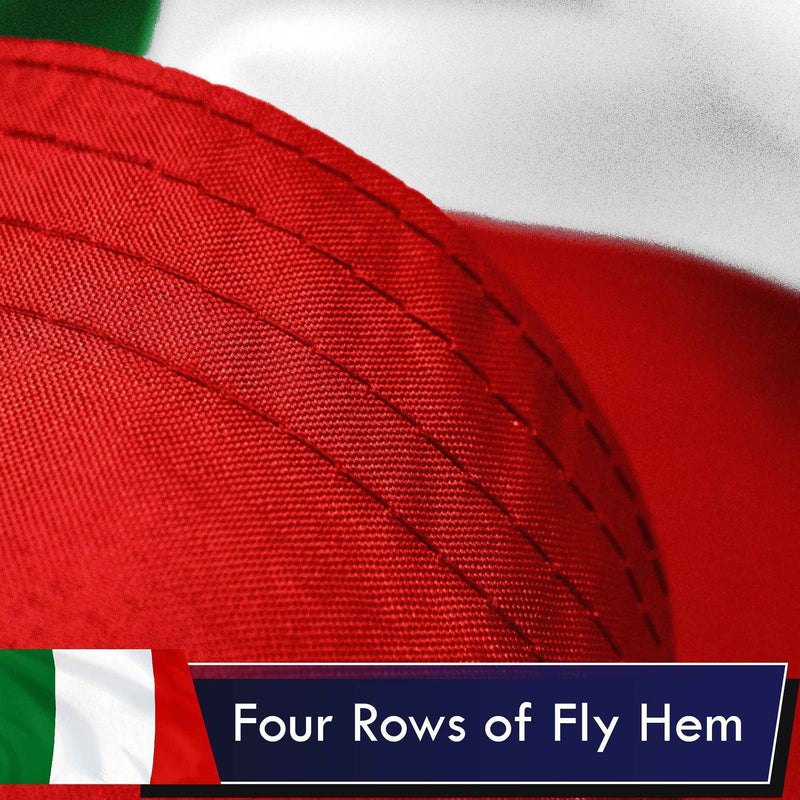 Italy Italian Flag 3x5 Ft 2-Pack Printed Polyester By G128