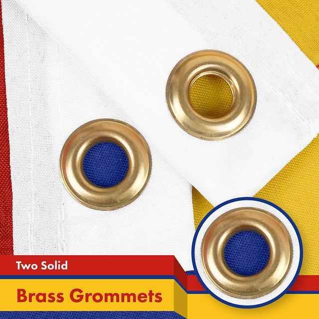 G128 Combo Pack: USA American Flag & Armenia Armenian Flag 3x5 FT Printed 150D Polyester