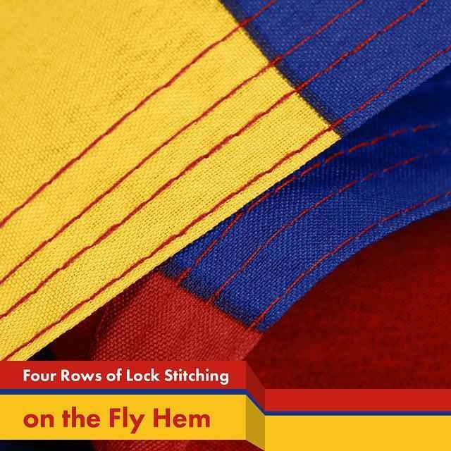 G128 Combo Pack: USA American Flag & Armenia Armenian Flag 3x5 FT Printed 150D Polyester