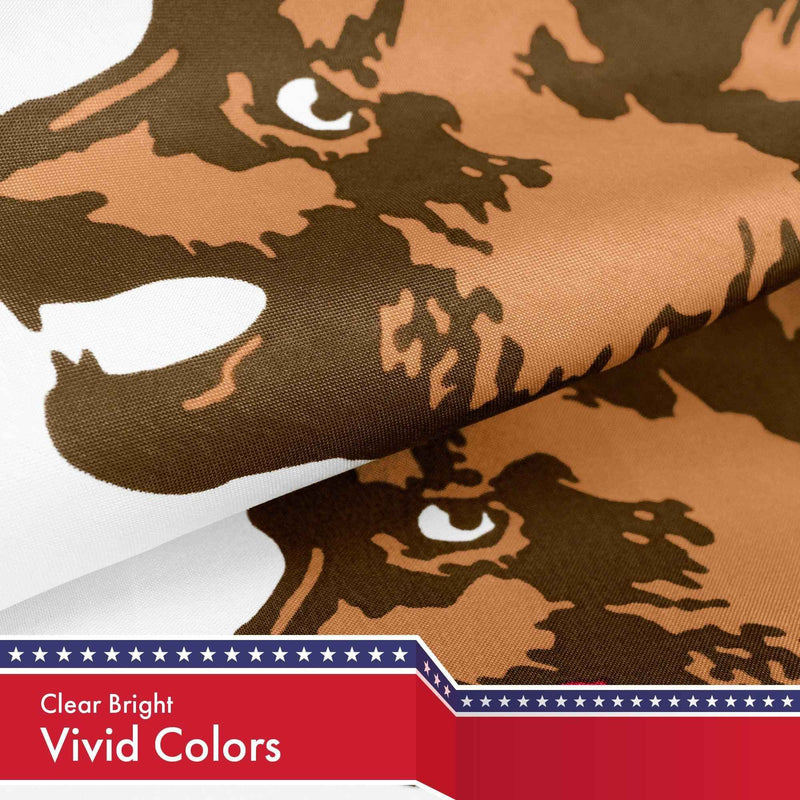 California CA Double Headed Bear Flag 3x5 Ft 3-Pack 150D Printed Polyester