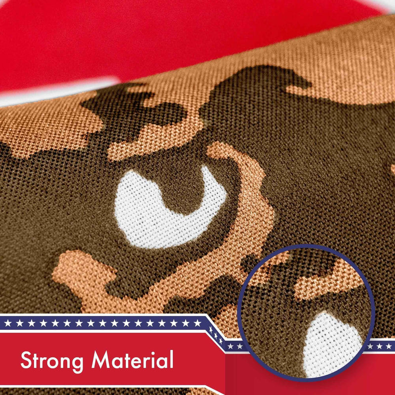 California CA Double Headed Bear Flag 3x5 Ft 3-Pack 150D Printed Polyester