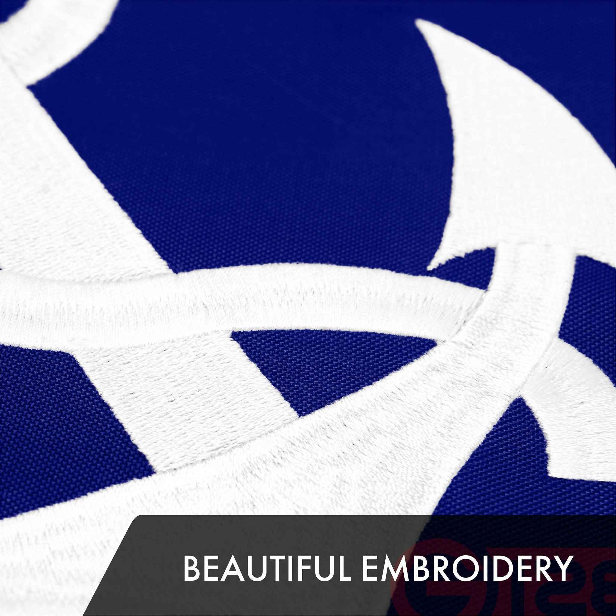 G128 3 Pack: American USA Yacht Ensign Flag | 2.5x4 Ft | ToughWeave Series Embroidered 300D Polyester | Nautical Flag, Embroidered Stars, Sewn Stripes, Indoor/Outdoor, Brass Grommets