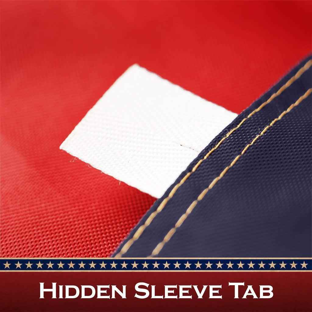 G128 2 Pack: Texas Tea-Stained TX State Flag | 2x3 Ft | ToughWeave Pro Series Pole Sleeve Embroidered 420D Polyester | Embroidered Design, Indoor/Outdoor, High Quality, NO Flagpole Included