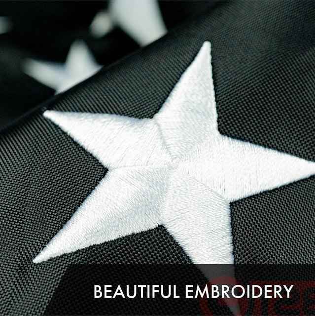 Blue Lives Matter Flag 2.5x4FT 3-Pack Embroidered Polyester By G128