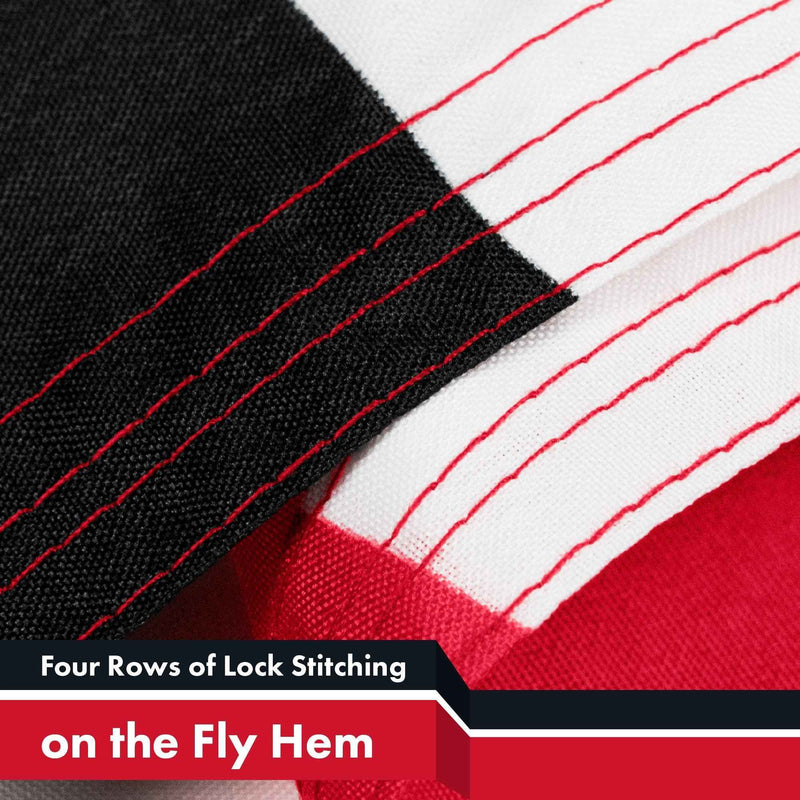 G128 2 Pack: Iraq (Iraqi) Flag | 3x5 feet | Printed 150D Indoor/Outdoor, Vibrant Colors, Brass Grommets, Quality Polyester, Much Thicker More Durable Than 100D 75D Polyester