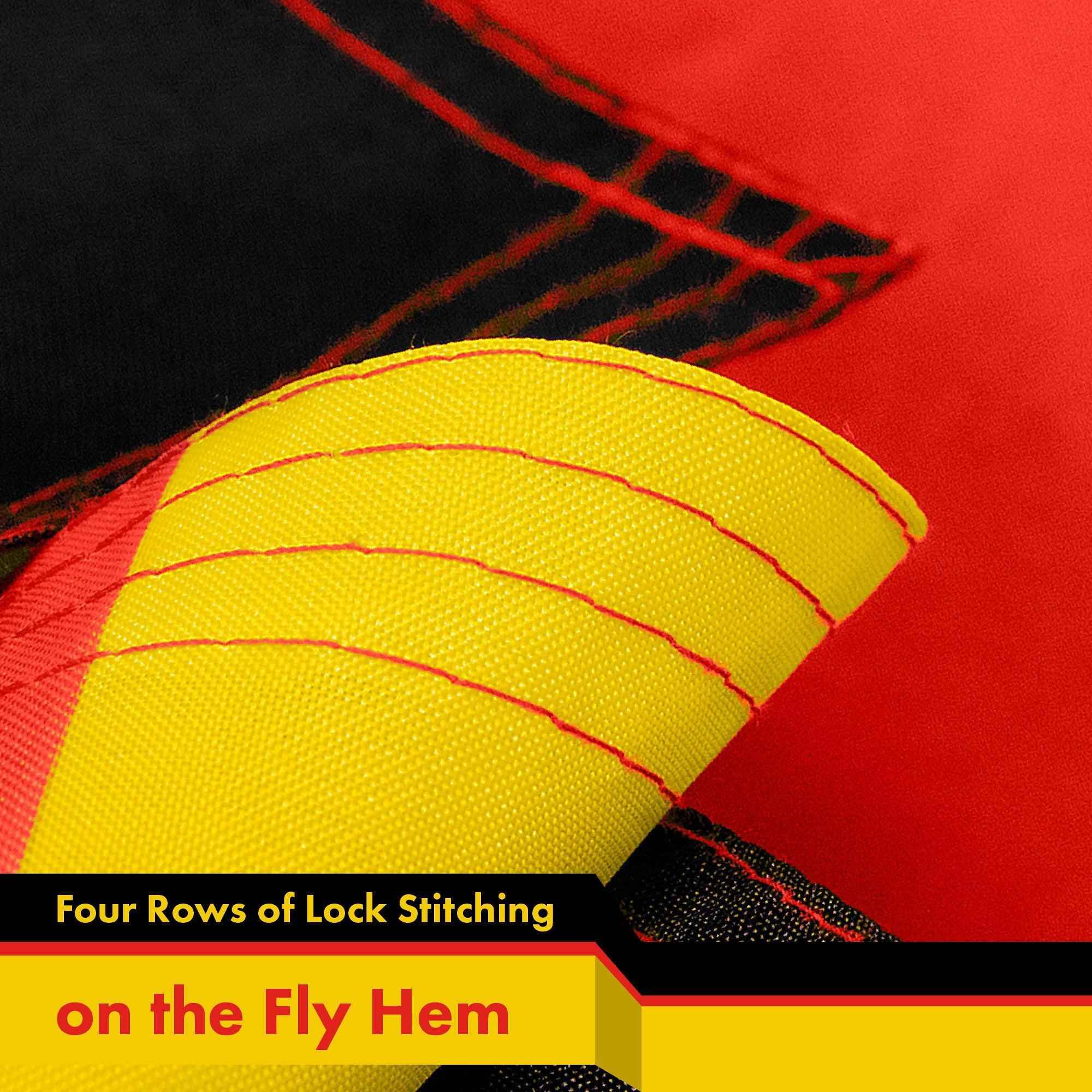 Germany German Flag 3x5 Ft 2-Pack 150D Printed Polyester By G128