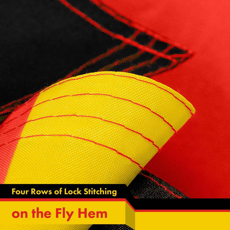 Germany German Flag 3x5 Ft 2-Pack 150D Printed Polyester By G128