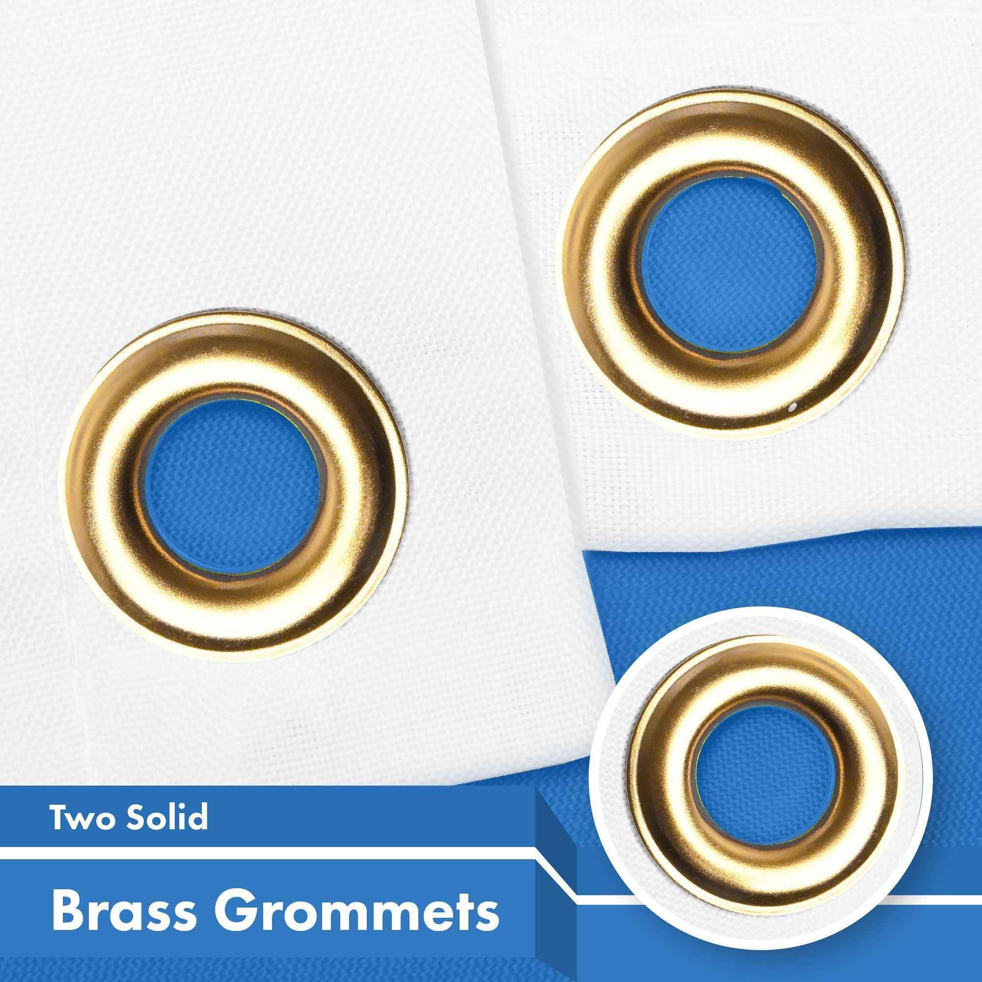 G128 2 Pack: United Nations Flag | 3x5 Ft | LiteWeave Pro Series Printed 150D Polyester | Indoor/Outdoor, Vibrant Colors, Brass Grommets, Thicker and More Durable Than 100D 75D Polyester