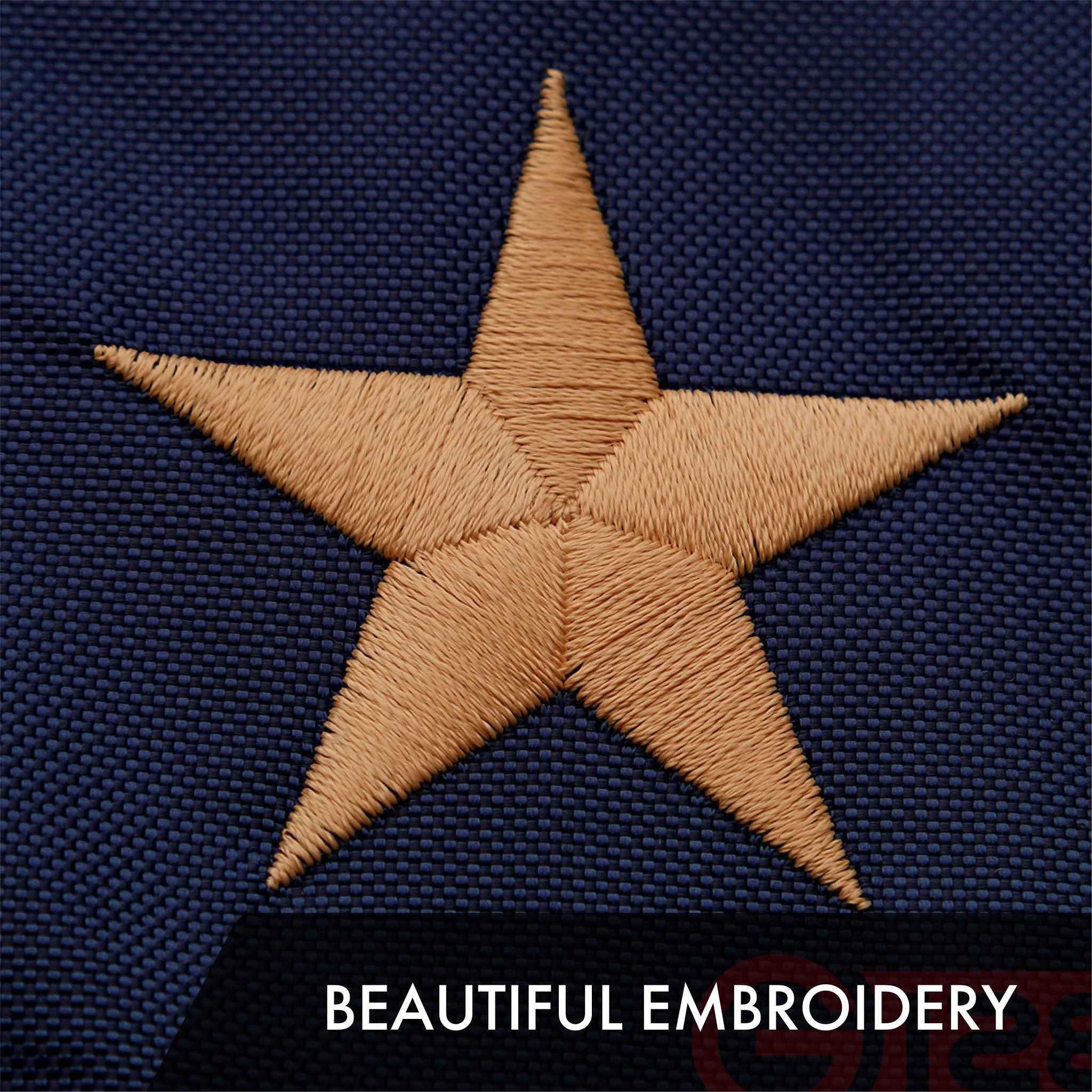 G128 Combo Pack: American USA Tea-Stained Flag 3x5 Ft & Betsy Ross Tea-Stained Flag 3x5 Ft | Both ToughWeave Pro Series Embroidered 420D Polyester, Embroidered Design, Brass Grommets