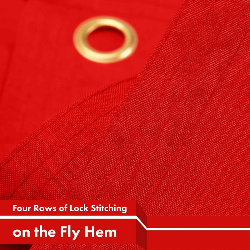 G128 Combo Pack: American USA Flag 3x5 Ft & Canada Canadian Flag 3x5 Ft | Both LiteWeave Pro Series Printed 150D Polyester, 4 Corner Brass Grommets, Perfect For Balcony/Wall