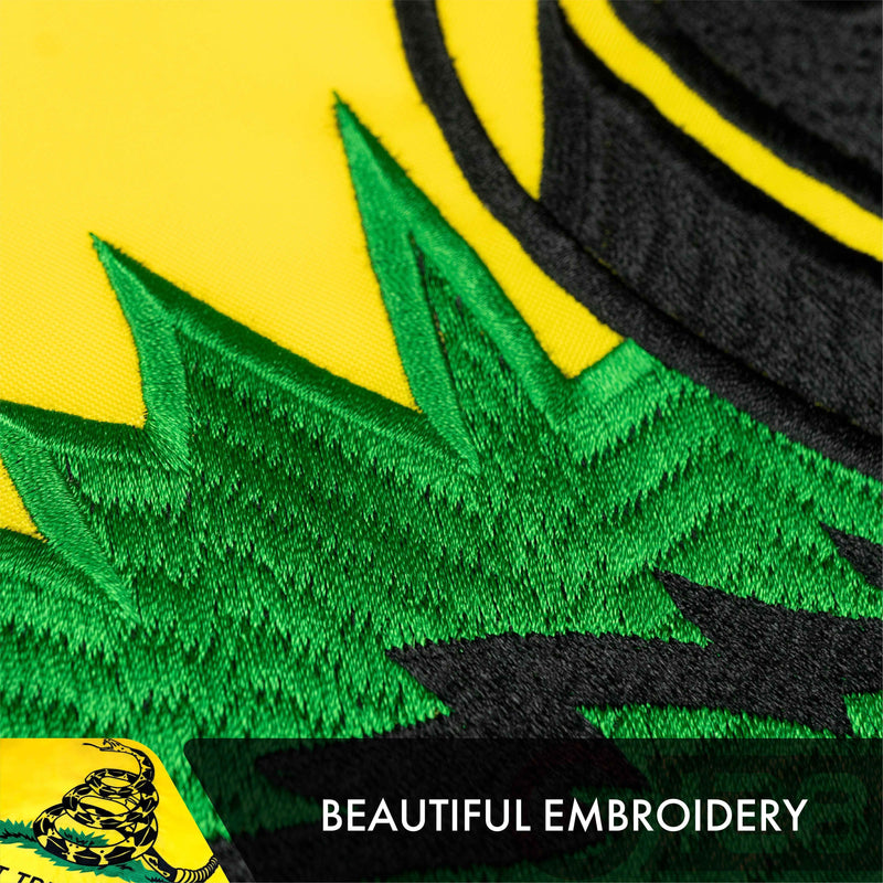 Gadsden Don't Tread on Me Flag 2x3FT 3-Pack Double-sided Embroidered Polyester By G128