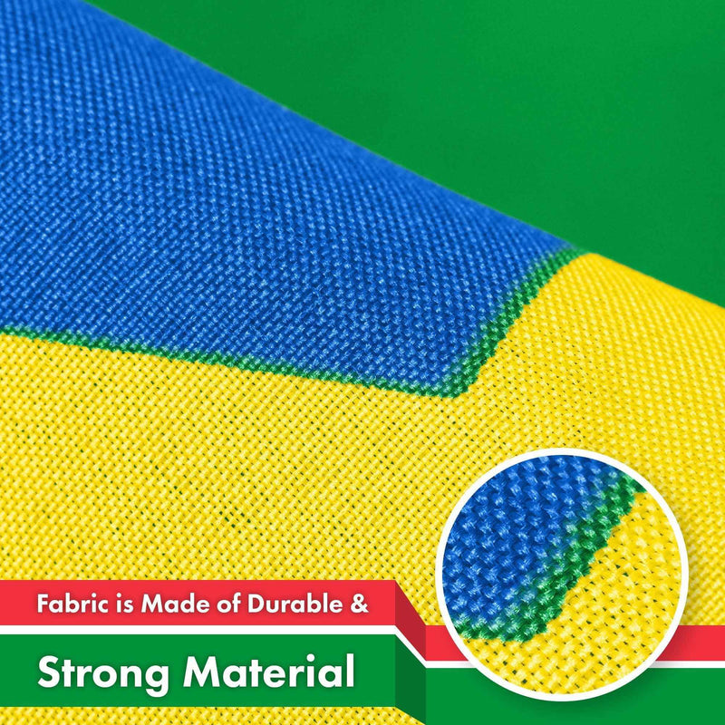 G128 3 Pack: South Sudan South Sudanese Flag | 3x5 Ft | LiteWeave Pro Series Printed 150D Polyester | Country Flag, Vibrant Colors, Brass Grommets, Thicker and More Durable Than 100D 75D Polyester