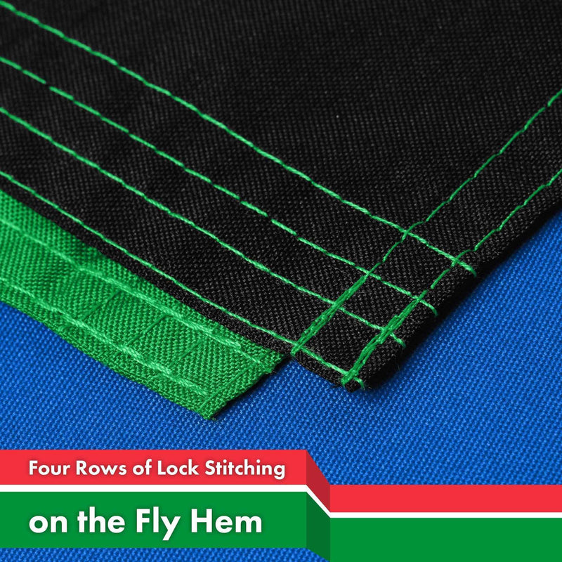 G128 3 Pack: South Sudan South Sudanese Flag | 3x5 Ft | LiteWeave Pro Series Printed 150D Polyester | Country Flag, Vibrant Colors, Brass Grommets, Thicker and More Durable Than 100D 75D Polyester