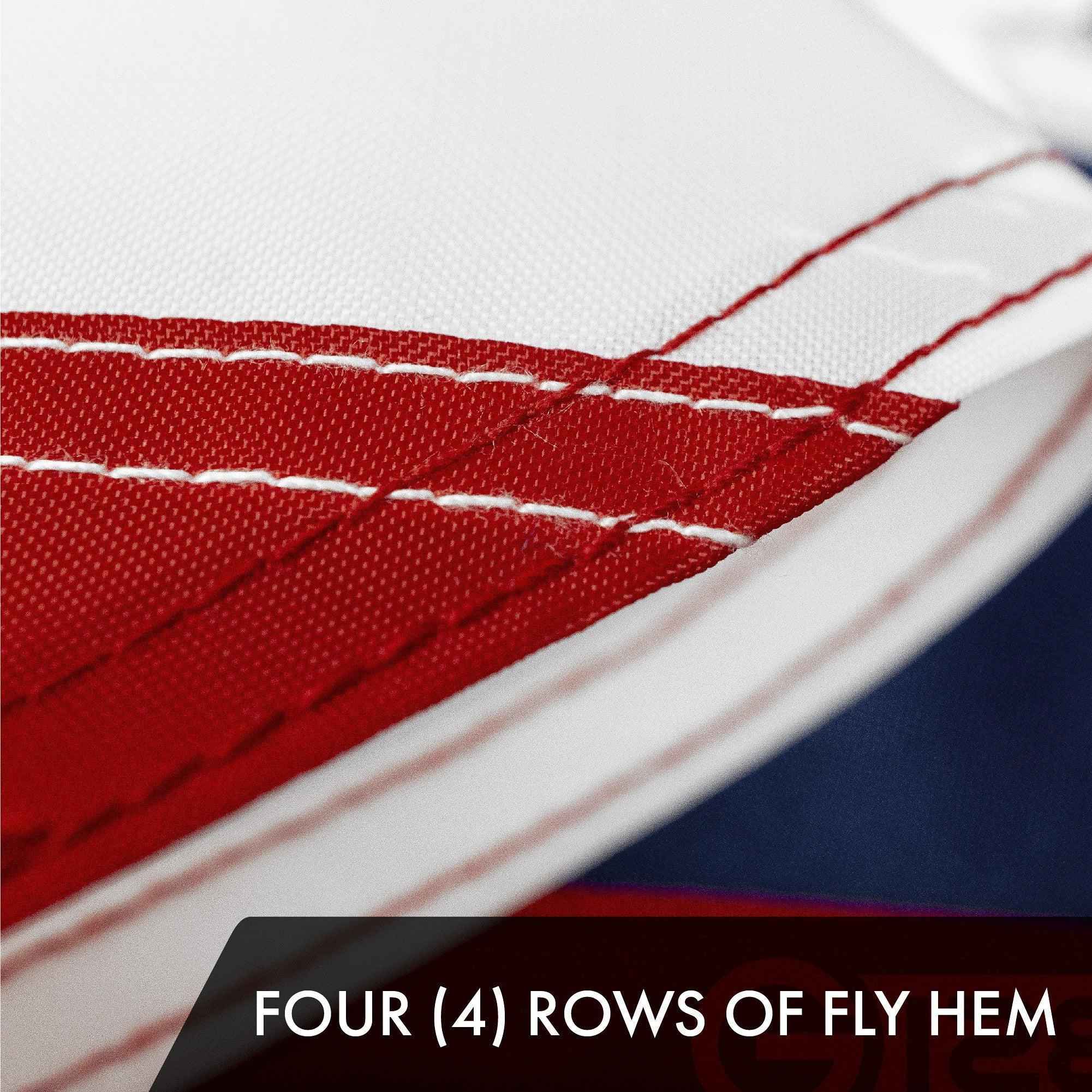 G128 5 Pack: Ohio OH State Flag | 1x1.5 Ft | ToughWeave Series Embroidered 300D Polyester | Embroidered Design, Indoor/Outdoor, Brass Grommets