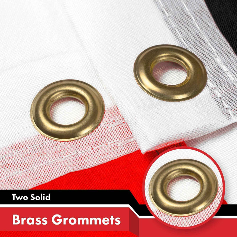 G128 3 Pack: Yemen (Yemeni) Flag | 3x5 feet | Printed 150D Indoor/Outdoor, Vibrant Colors, Brass Grommets, Quality Polyester, Much Thicker More Durable Than 100D 75D Polyester