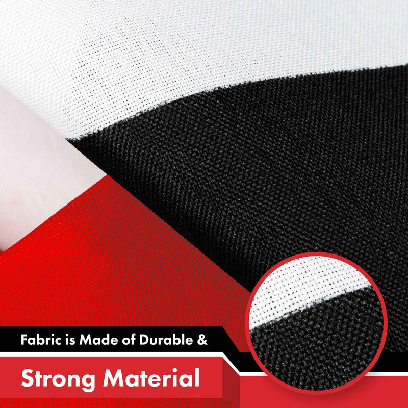 G128 3 Pack: Yemen (Yemeni) Flag | 3x5 feet | Printed 150D Indoor/Outdoor, Vibrant Colors, Brass Grommets, Quality Polyester, Much Thicker More Durable Than 100D 75D Polyester