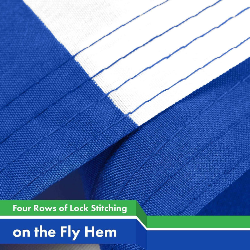 G128 2 Pack: Nicaragua Nicaraguan Flag | 3x5 Ft | LiteWeave Pro Series Printed 150D Poly | Country Flag, Indoor/Outdoor, Vibrant Colors, Brass Grommets, Thicker and More Durable Than 100D 75D Poly