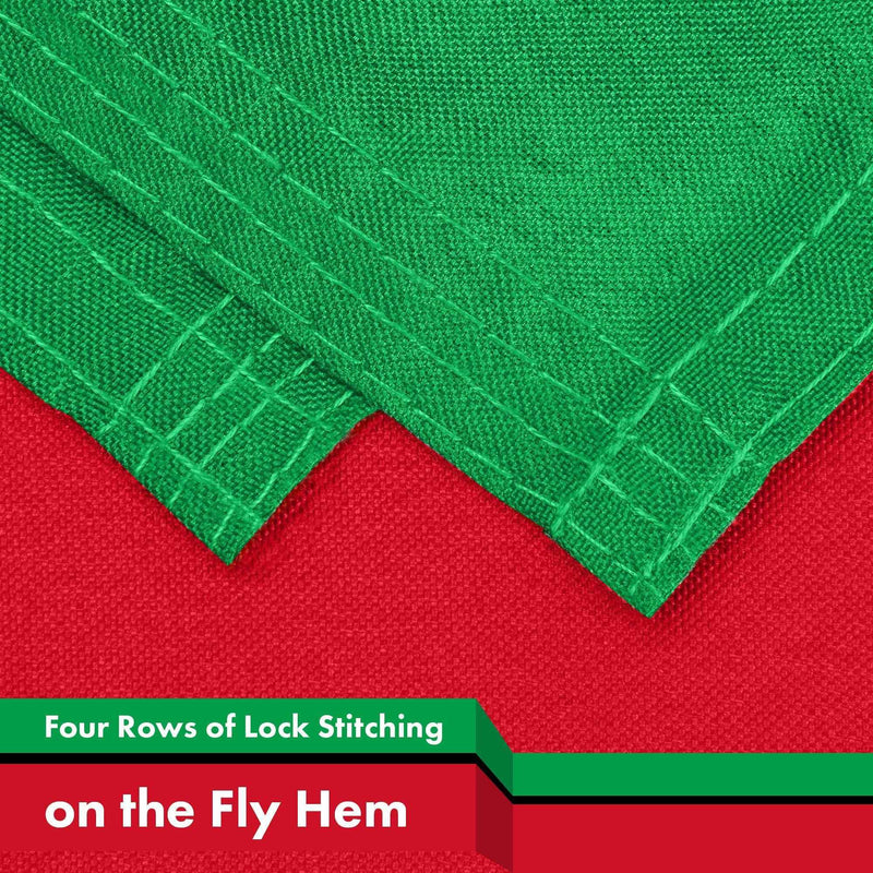 G128 2 Pack: Guyana Guyanese Flag | 3x5 Ft | LiteWeave Pro Series Printed 150D Polyester | Country Flag, Indoor/Outdoor, Vibrant Colors, Brass Grommets, Thicker and More Durable Than 100D 75D Polyester