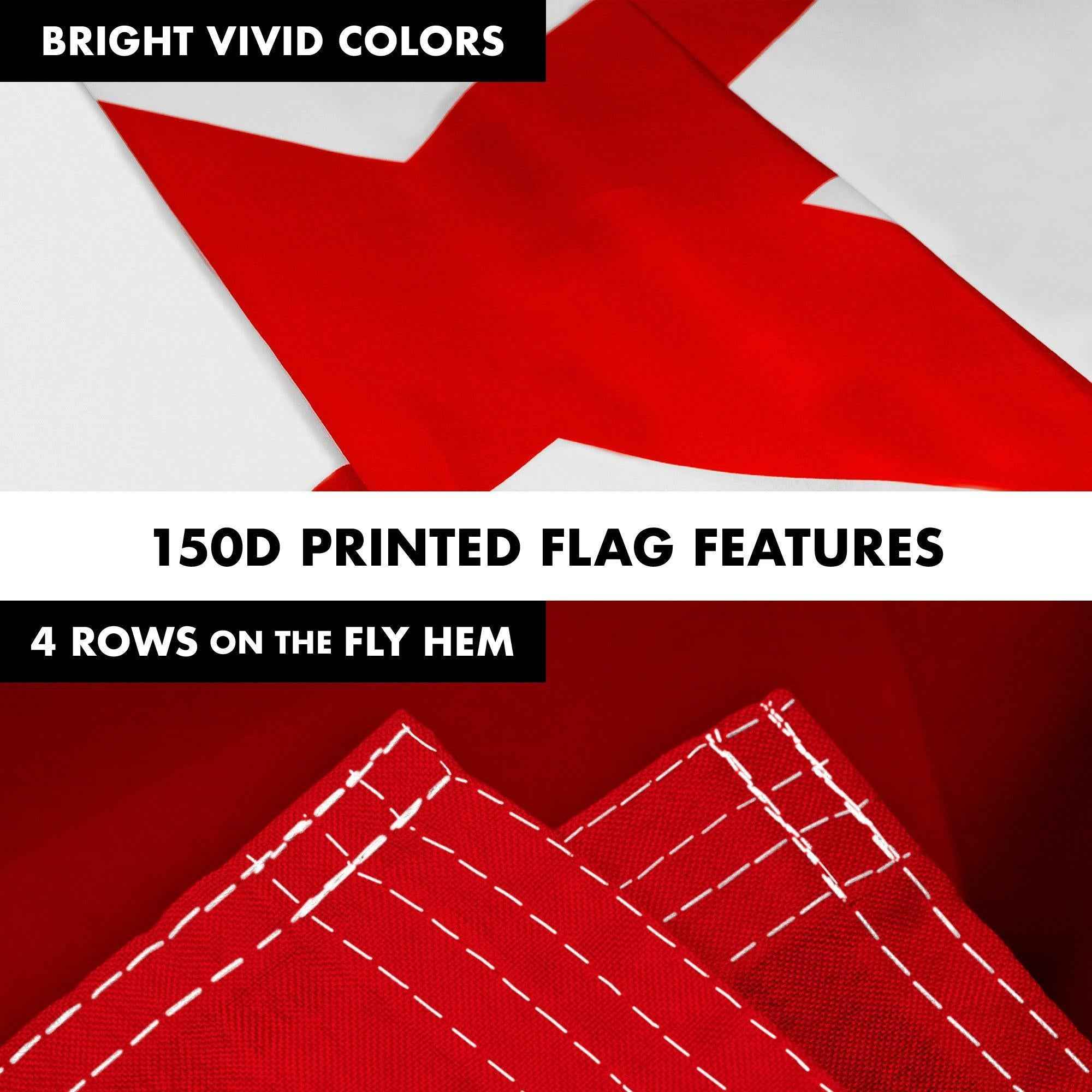 G128 Combo Pack: 6 Feet Tangle Free Spinning Flagpole (Silver) Alabama AL State Flag 3x5 ft Printed 150D Brass Grommets (Flag Included) Aluminum Flag Pole