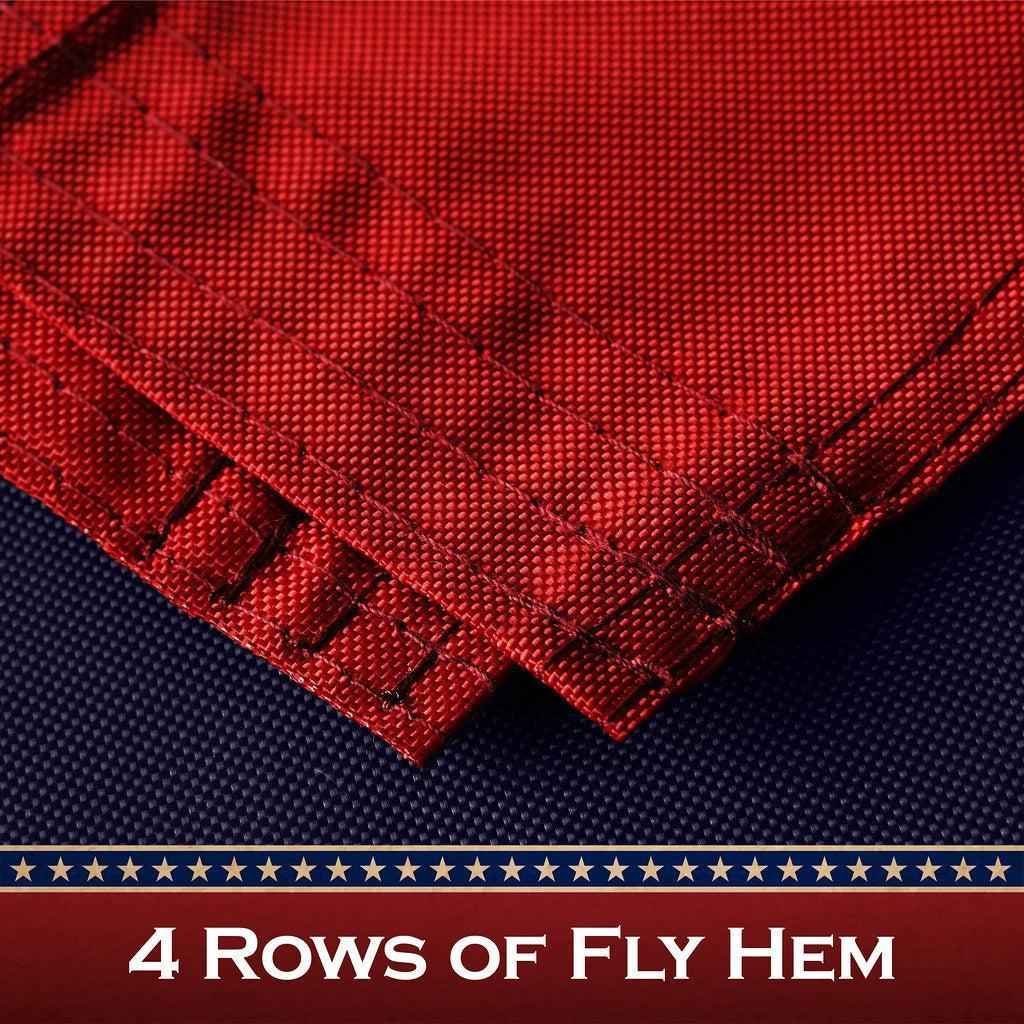 G128 5 Pack: Betsy Ross Tea-Stained Flag | 2.5x4 Ft | ToughWeave Pro Series Pole Sleeve Embroidered 420D Polyester | Historical Flag, Embroidered Design, High Quality, NO Flagpole Included