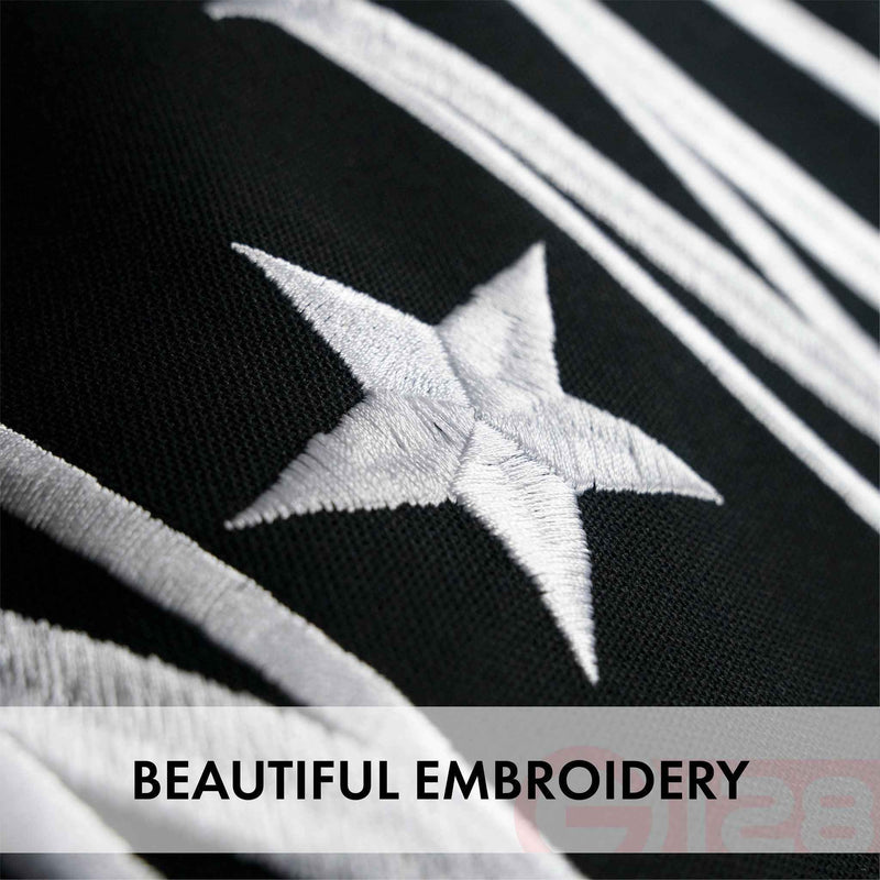 G128 Combo Pack: USA American Flag & POW MIA 4x6 Ft Embroidered Spun Polyester, Indoor/Outdoor, Brass Grommets