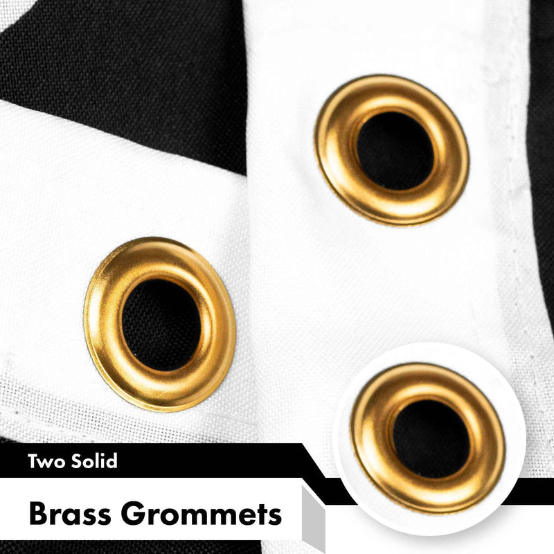 G128 Combo Pack: USA American Flag 3x5 Ft 150D Printed Stars & POW MIA Flag 3x5 Ft 150D Printed