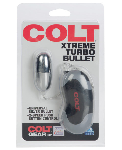 COLT Xtreme Turbo Bullet Power Pack Waterproof - 2 Speed Silver - Gay & Lesbian Products