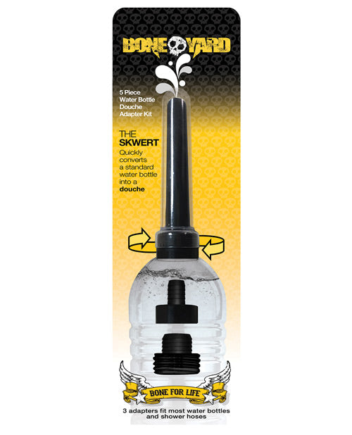 Boneyard Skwert 5 pc Water Bottle Douche Adaptor Kit - Gay & Lesbian Products