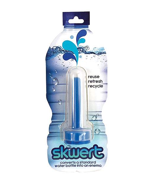 Skwert Water Bottle Enema - Blue - Gay & Lesbian Products