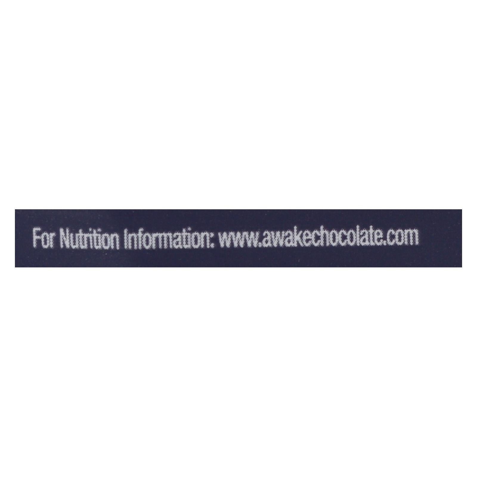 Awake Chocolate - Bites Dark Chocolate - Case Of 50 - 0.47 Ounces - Home & Garden