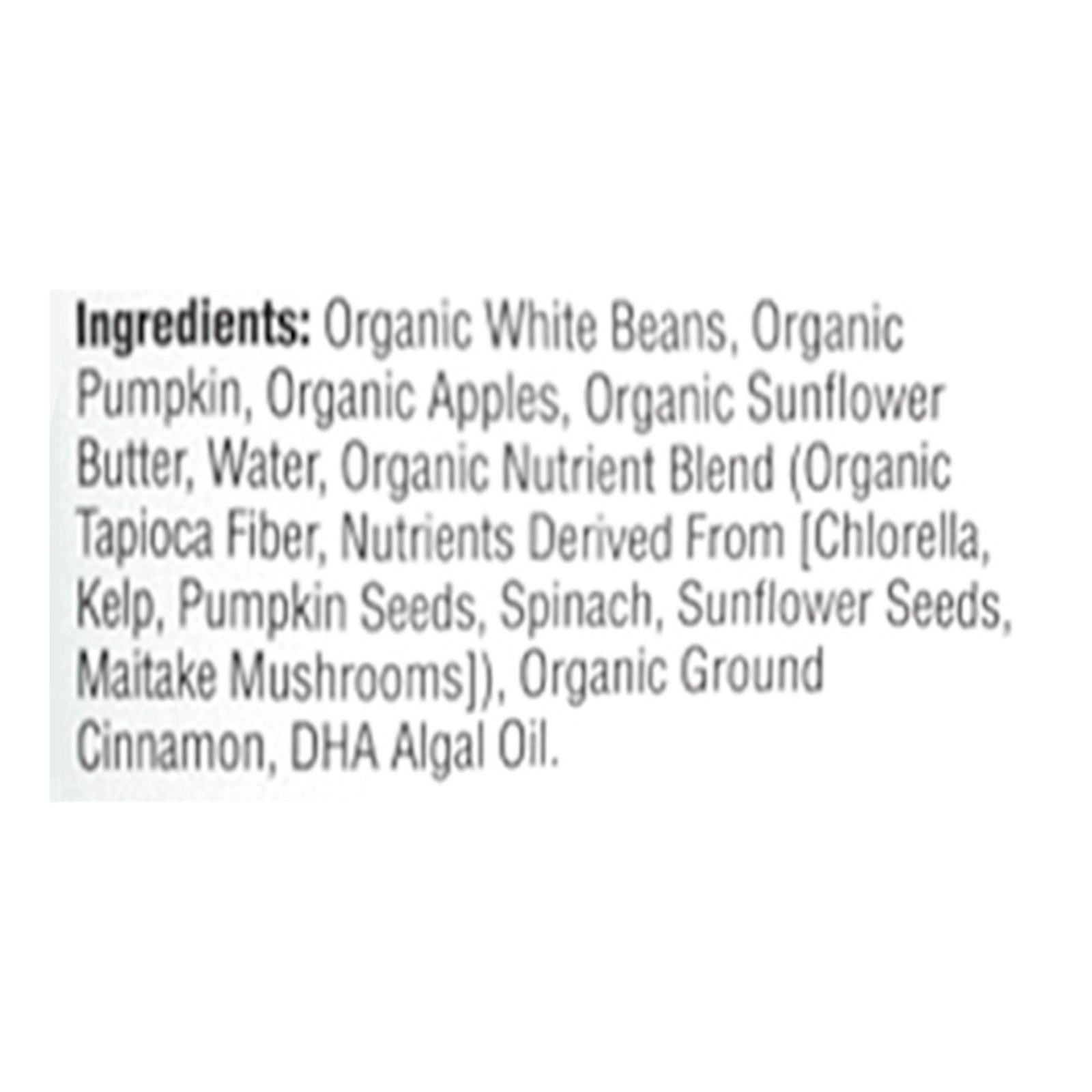 Cerebelly - Puree Organic 2 White Bean Pumpkin Apple - Case Of 6 - 4 Ounces - GreatEagleInc