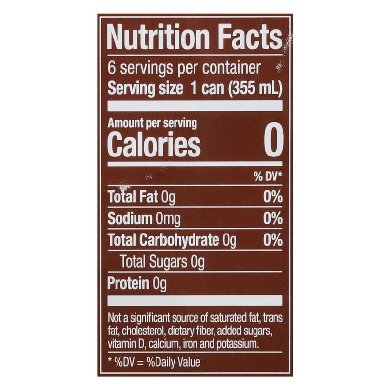 Zevia - Soda Ginger Root Beer Zero Calorie Can - Case Of 4-6/12 Fluid Ounces - GreatEagleInc