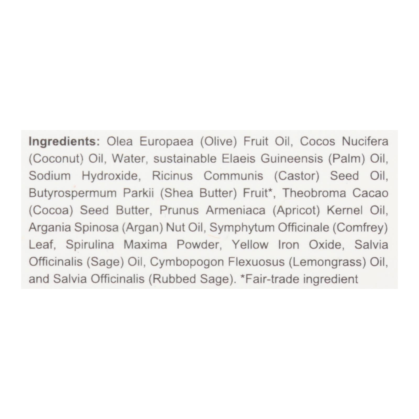 Spinster Sisters Company - Soap Bar Lemongrass Sage - 1 Each-4.5 Ounces - GreatEagleInc