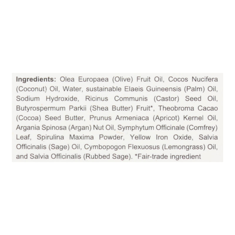 Spinster Sisters Company - Soap Bar Lemongrass Sage - 1 Each-4.5 Ounces - GreatEagleInc