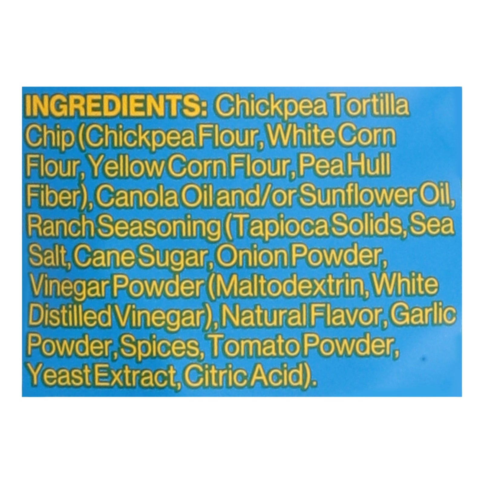 Hippeas - Tortilla Chip Chickpea Vegan Ranch - Case Of 12-5 Ounce - GreatEagleInc