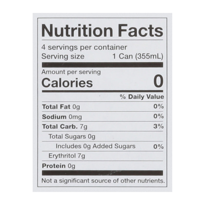 Virgil's - Soda Zero Sugar Black Cherry Can - Case Of 6 - 4/12 Fluid Ounces - GreatEagleInc