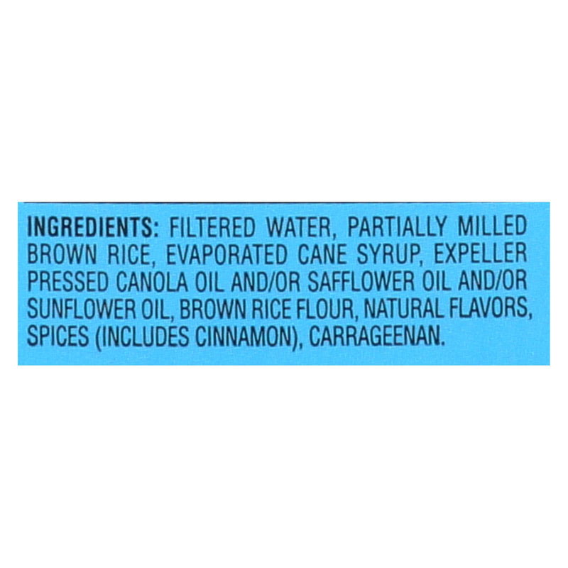 Dream - Rice Dream Horchata Cinnamon - Case Of 6-32 Fluid Ounces - GreatEagleInc