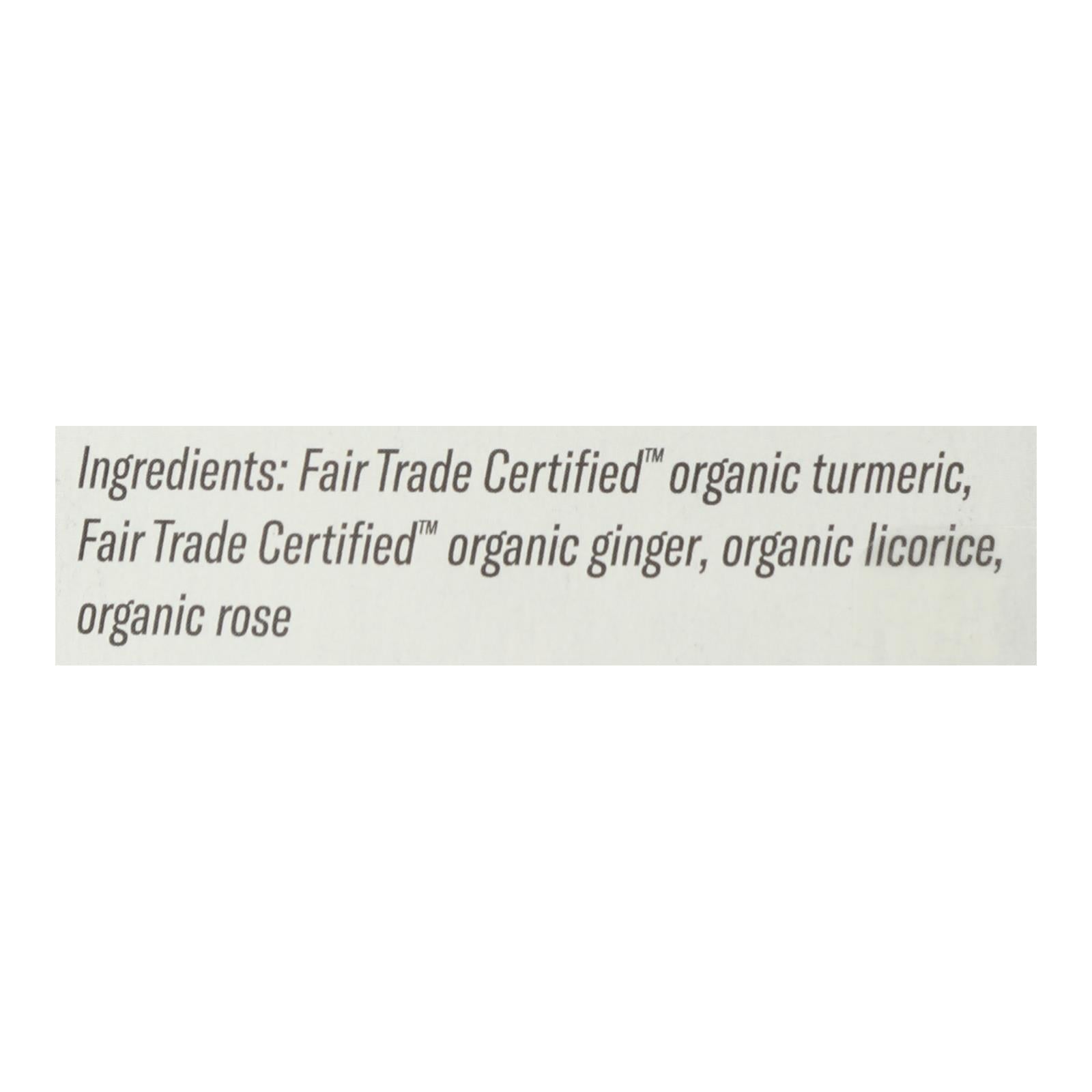 Numi Tea - Tea Organic Turmeric 3 Roots - Case Of 6-15 Bags - GreatEagleInc