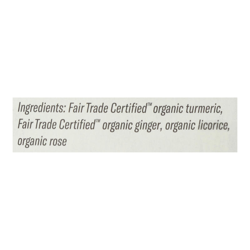 Numi Tea - Tea Organic Turmeric 3 Roots - Case Of 6-15 Bags - GreatEagleInc