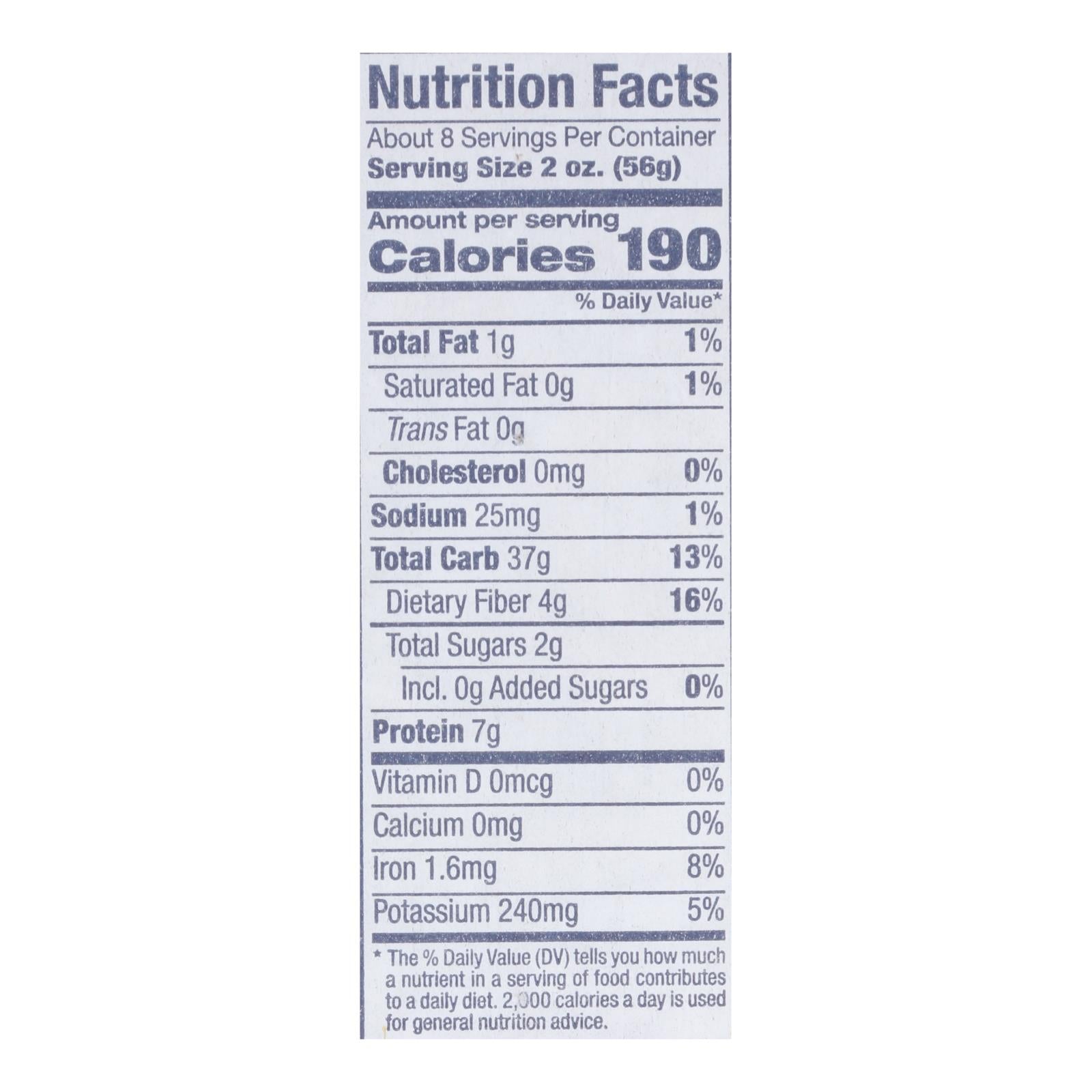 Delallo - Pasta Organic Orzo Whole Wheat Number 65 - Case Of 12-16 Ounces - GreatEagleInc