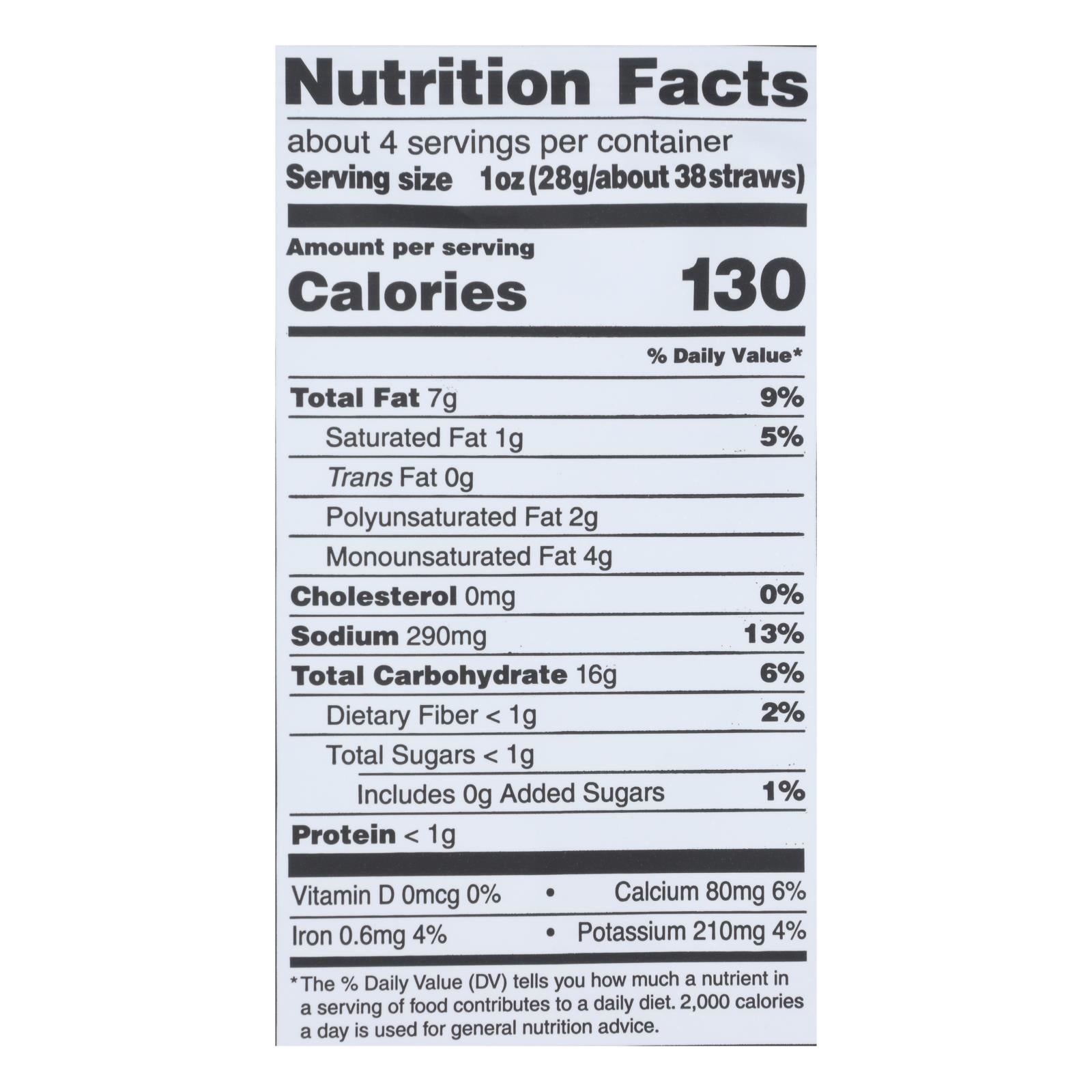 Sensible Portions - Veggie Straw Zesty Ranch - Case Of 12 - 4.25 Ounces - GreatEagleInc